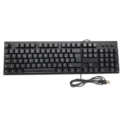108-Key Wired USB Keyboard for Everyday Computer Use with Language Options