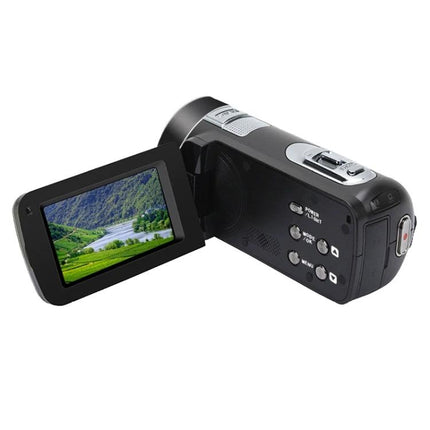 Foldable Digital Camera for Everyday Photography with Remote Control showing open flip screen and compact portable design for steady distant shots