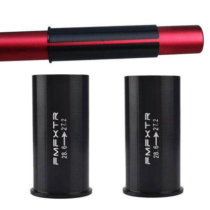 Seat Tube Reducer Sleeve For Bicycle Use Aluminum Alloy Multiple Sizes - black aluminum adapters 28.6 to 27.2mm for seat post alignment