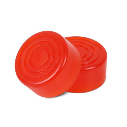 Protective Caps for Guitar Pedals in Everyday Musician Use - red ABS dust caps protecting pedals from scratches and impacts