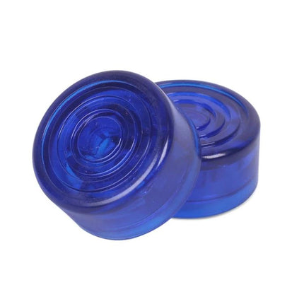 Protective Caps for Guitar Pedals in Everyday Musician Use - blue ABS knob caps protecting pedal controls