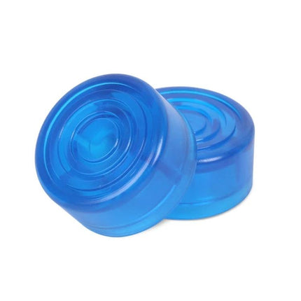 Protective Caps for Guitar Pedals in Everyday Musician Use - blue ABS pedal caps protecting knobs from scratches and impacts