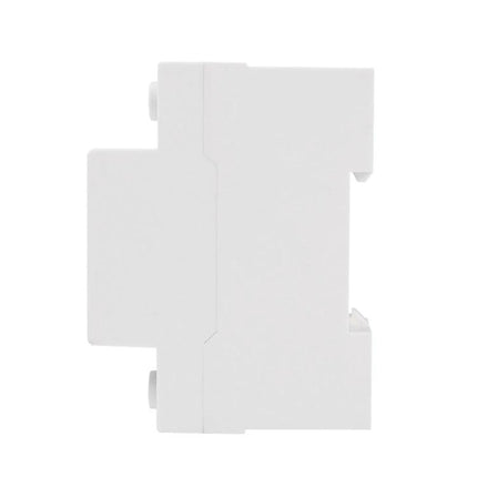 SINOTIMER Adjustable Under-Voltage Protector for Electrical Safety white DIN rail module side view for residential and small industrial panels
