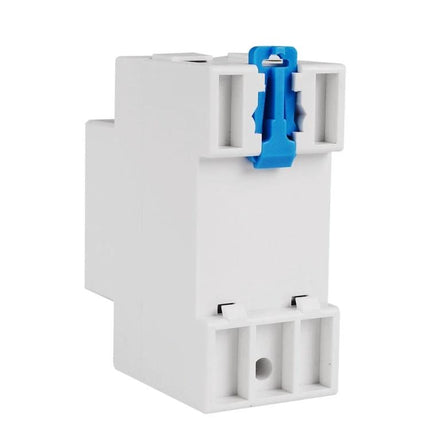 SINOTIMER Smart WiFi Power Meter for Home Energy Monitoring compact DIN-rail module white housing for remote household energy tracking