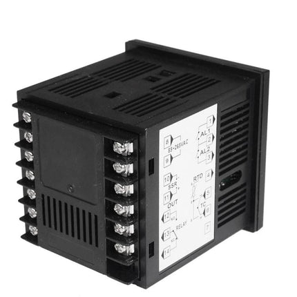 SINOTIMER PID Temperature Controller for Heating and Refrigeration black panel-mount PID controller for home brewery and commercial fridge temperature control