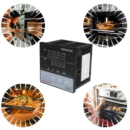 SINOTIMER PID Temperature Controller for Heating and Refrigeration - compact PID controller for home brewing, ovens and commercial fridge temperature control