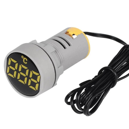 Sinotimer Compact Temperature Indicator for Daily Monitoring, digital panel thermometer with probe for refrigerators and machinery