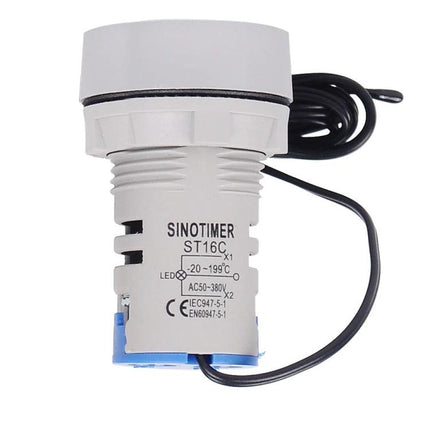 Sinotimer Compact Temperature Indicator for Daily Monitoring white Sinotimer ST16C probe sensor for refrigerators and machinery