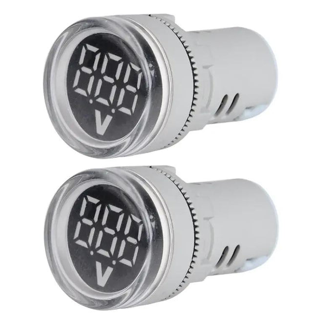 22mm Round DC Voltage Indicator for 6-100V Monitoring