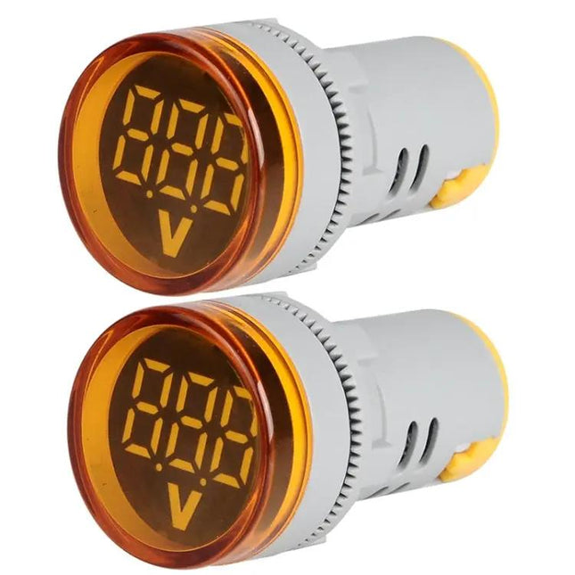 22mm Round DC Voltage Indicator for 6-100V Monitoring