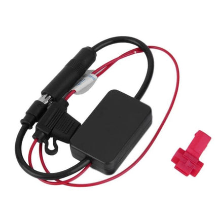 Car DAB AM FM Radio Antenna for Vehicle Signal Reception copper wiring inline adapter to boost AM FM DAB reception in cars, reduces static, easy install