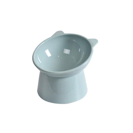 Practical Elevated Cat Food Bowl for Daily Home Use - ergonomic elevated PP pet feeding bowl, easy-clean design for maintaining cat posture