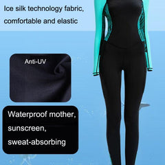 Traje de neopreno impermeable de secado rápido de licra para mujer: protección solar de cuerpo completo y ajuste cómodo