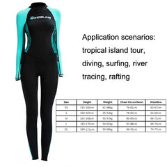 Lycra Quick-Dry Waterproof Wetsuit for Women - Full Body Sun Protection and Comfortable Fit