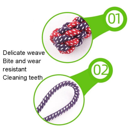Essential cotton rope toys for your dog's daily playtime - durable non-toxic woven rope knot toy for tug-of-war and teeth cleaning