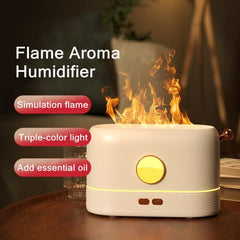 Flame Simulation Aroma Diffuser and Humidifier with Atmosphere Light