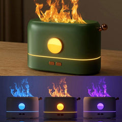 Flame Simulation Aroma Diffuser and Humidifier with Atmosphere Light