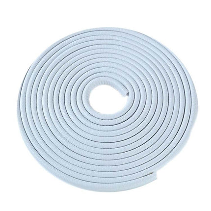 U-Shaped 5 Meter Car Rubber Seal for Bumper Protection - white coiled U-shaped bumper guard strip for doors and edges