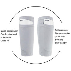 Breathable Calf Guard Socks with Sweat-Absorbing Insert for Football Protection