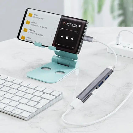 Compact 4-in-1 USB-C Docking Station for Multiple Device Connections | Syndmart