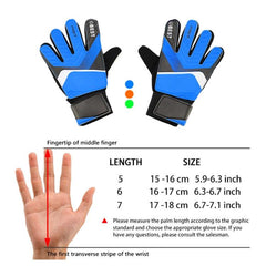 Guantes de portero de fútbol juvenil con protección anticolisión de látex