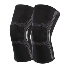 Nylon Compression Knee Pads with Four-Way Stretch and Anti-Slip Silicone