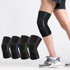 Nylon Compression Knee Pads with Four-Way Stretch and Anti-Slip Silicone