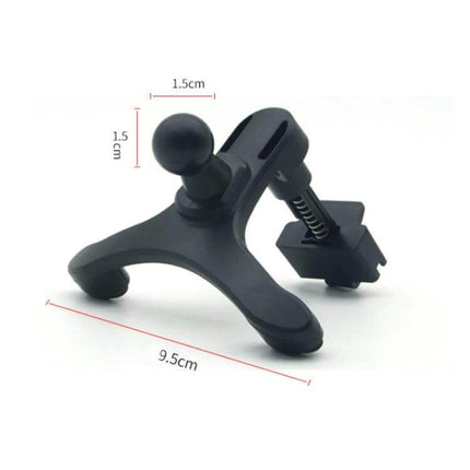 Car Air Outlet Phone Holder Clip Black And White For Driving 10 Pack - black ABS vent-mount phone clip with spring mechanism and 1.5cm ball joint