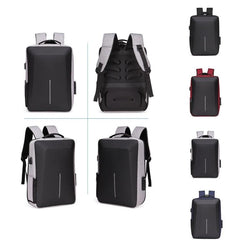 Anti-Theft Hard Shell Laptop Backpack with Alloy Frame for Men