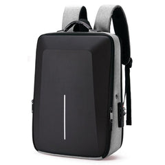 Anti-Theft Hard Shell Laptop Backpack with Alloy Frame for Men