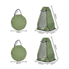 Portable Outdoor Shower and Changing Tent with Sunshade and Waterproof Features