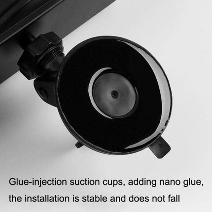 Carbon Fiber Rearview Mirror With Suction Cup For Easier Parking compact carbon-fiber style rearview mirror with suction cup and chrome lens for parking aid