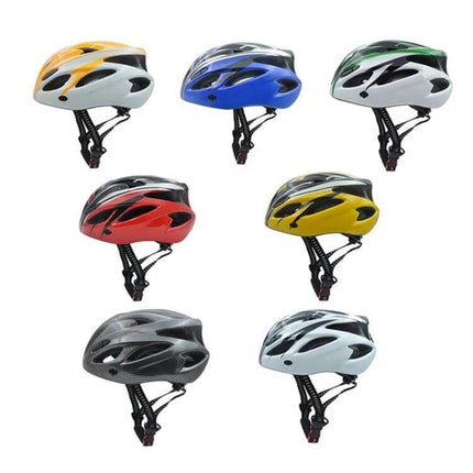 Unisex Cycling Helmet Yellow Black Everyday Riding - yellow and black unisex bike helmet with EPS cushioning and detachable brim for everyday city and trail use