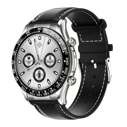 Loaniy Watch for Daily Health Tracking and Connectivity wristband showing heart rate sleep and activity tracking on silver dial