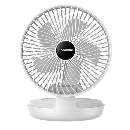 Foldable 8-Inch Portable Fan for Home, Office, and Outdoor Use – compact USB-powered white foldable desk fan