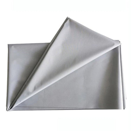 Portable Folding Projection Screen for Home Use - folded grey portable screen fabric ready for quick home setup
