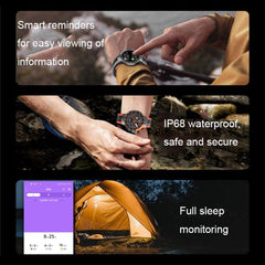 Wearkey E15 Smart Heart Rate Monitor with 1.28-Inch Touch Screen