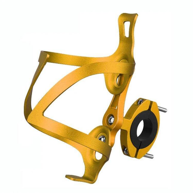 Blue Bicycle Aluminum Alloy Kettle Frame With Base - gold aluminum bottle cage with rotating base mount for 18–35mm round bike tubes