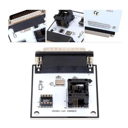 IPROG Plus V777 ECU Programming Tool for Chip Modules board showing ZIF socket and connectors for chip programming