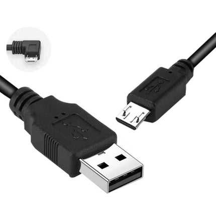 Car USB Charger for Driving Recorders and Road Trips - black USB to micro-USB cable showing reinforced core and thickened outer layer for stable charging