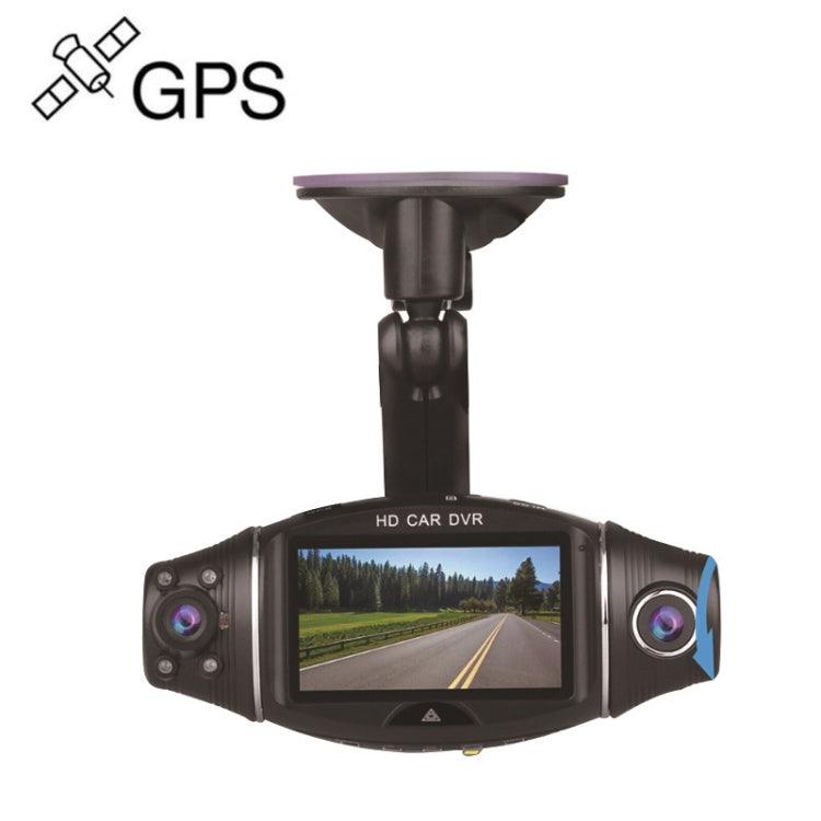 Dual-Lens 1080P HD Car Dash Cam with GPS Tracking and Night Vision