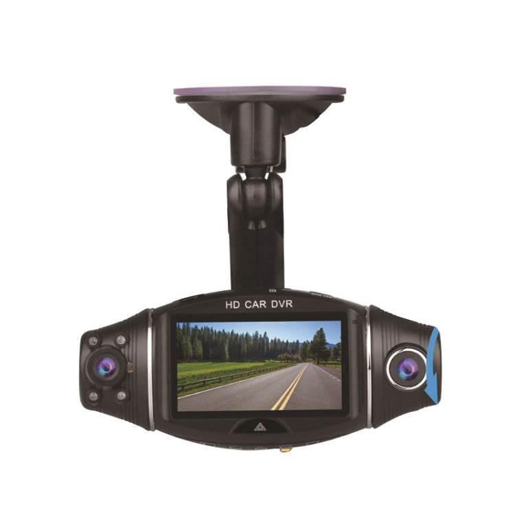 Cámara para tablero de automóvil con doble lente R310F 1080P HD con GPS y visión nocturna