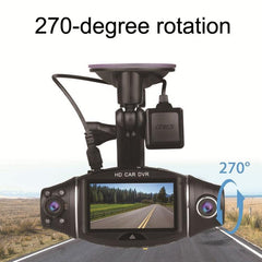 Dual-Lens 1080P HD Car Dash Cam with GPS Tracking and Night Vision