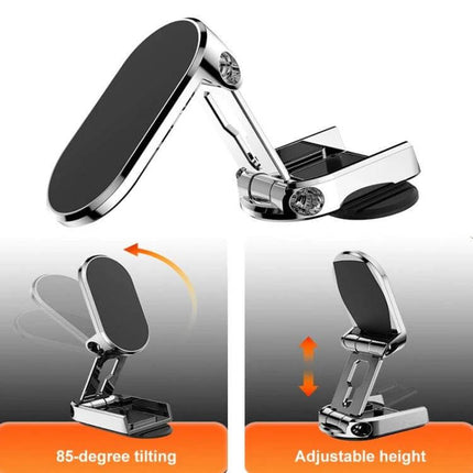 Vehicle Magnetic Phone Holder For Everyday Car Navigation compact adjustable magnetic car mount with tilting cradle for hands-free driving