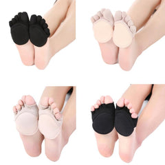 Invisible Comfort Half-Palm Five-Finger Socks with Cushioning Support