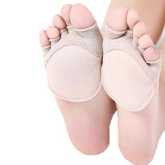 Invisible Comfort Half-Palm Five-Finger Socks with Cushioning Support