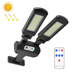 Smart Solar LED Wall Lamp with Dual Sided Induction and Remote Control