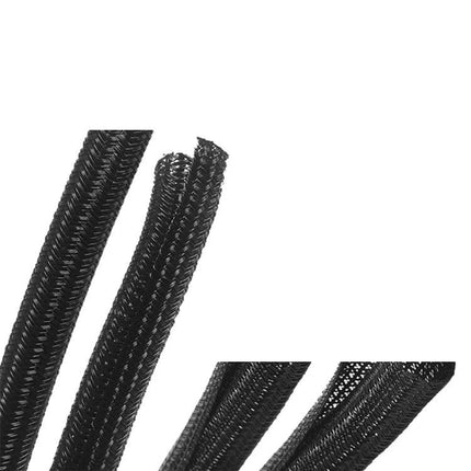 Desktop Cable Organizer Set Silicone Winder 119 In 1 125 In 1 126 In 1 136 In 1 black braided cable sleeves set for cord management, cut-to-length winding tape included