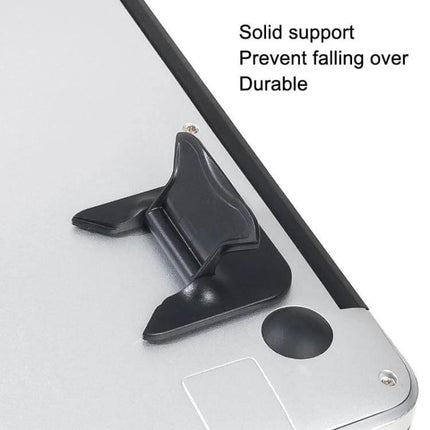 Portable Folding Laptop Stand for Comfortable Daily Use showing durable anti-slip support on laptop base