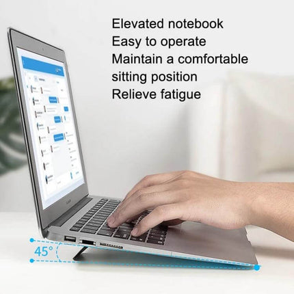 Portable Folding Laptop Stand for Comfortable Daily Use - compact durable PC folding stand elevates laptop to 45° for better posture and reduced neck fatigue